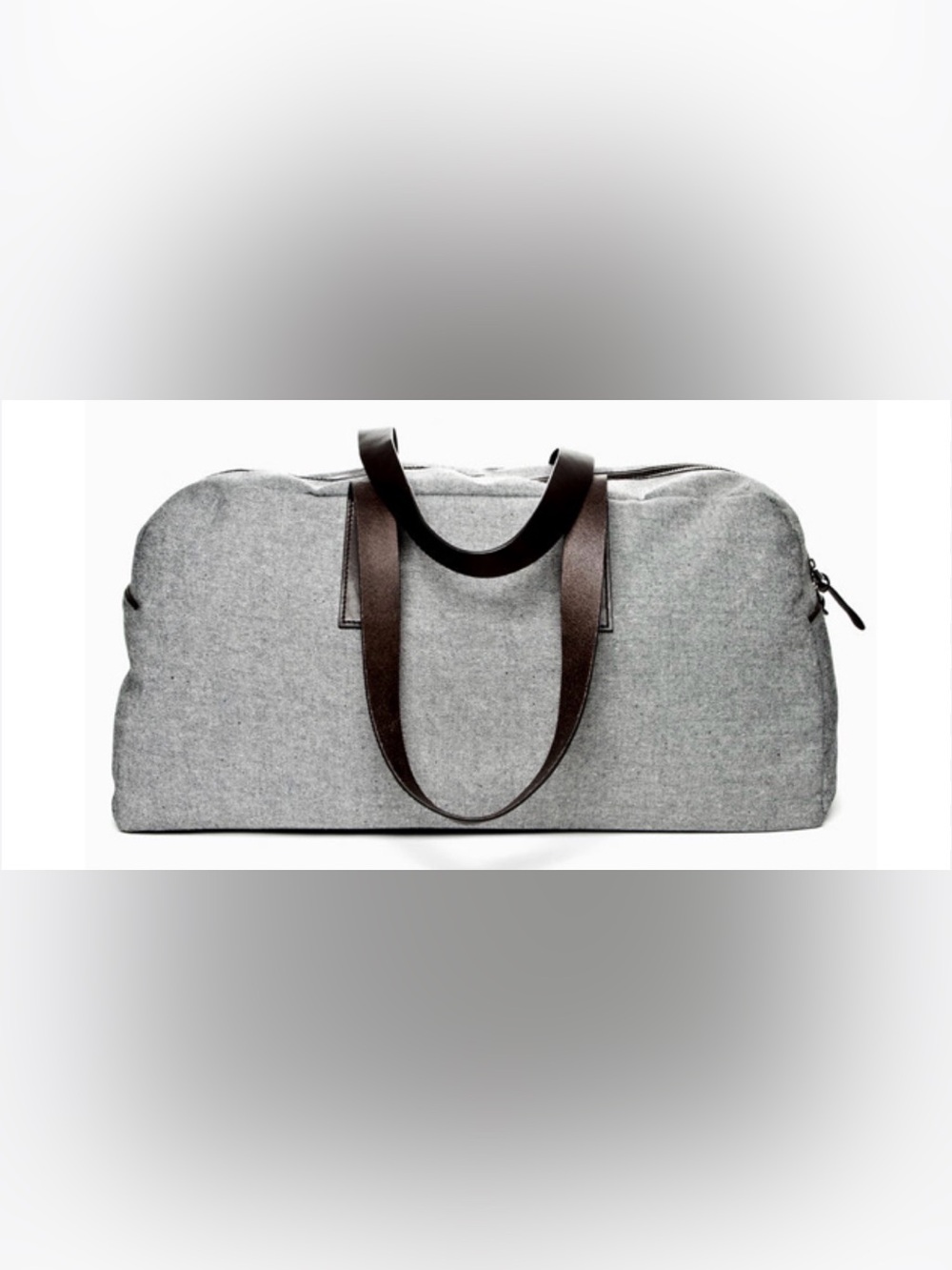 Everlane Weekender Duffel Bag – Grey Canvas & Leather - Picture 2 of 16